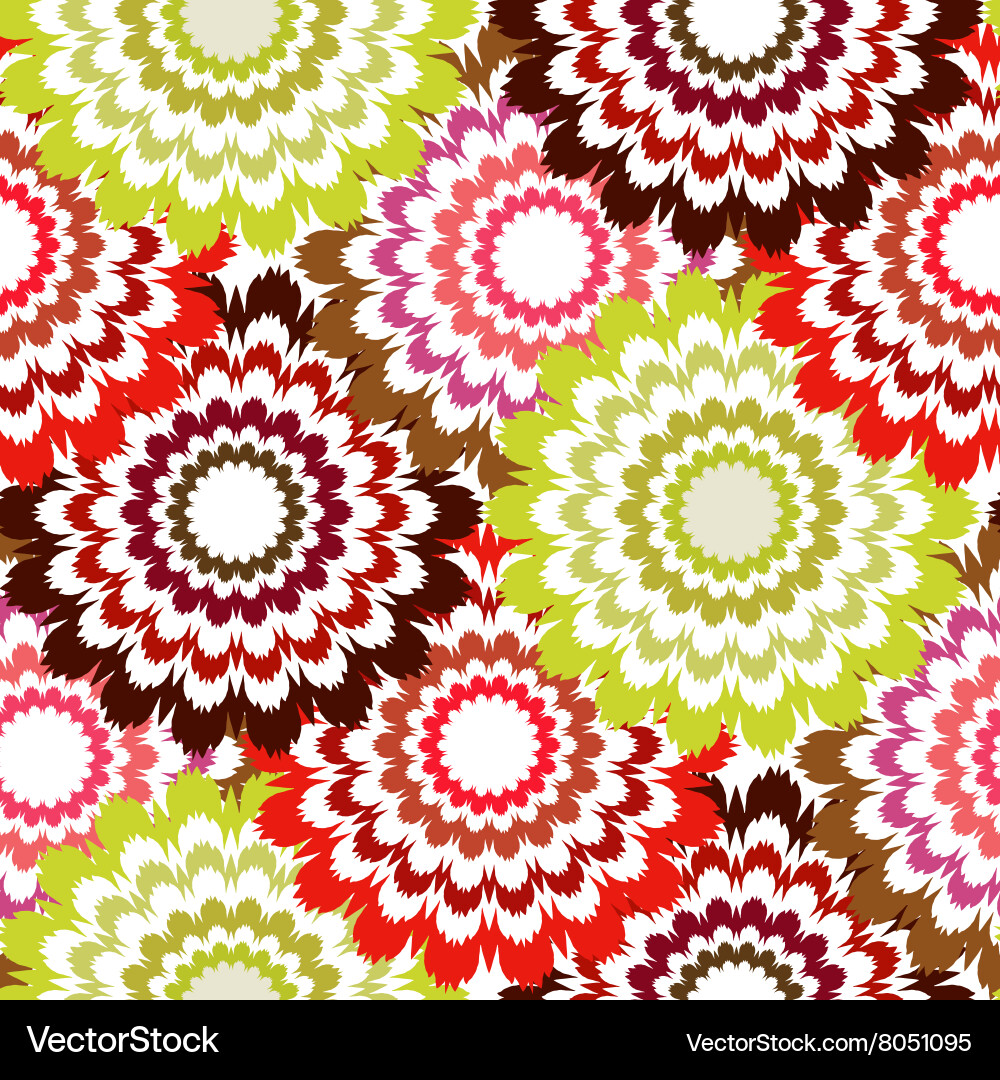 Floral background seamless pattern Royalty Free Vector Image