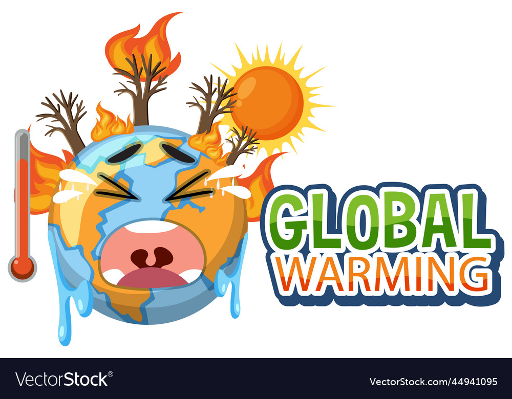 Global warming concept Royalty Free Vector Image