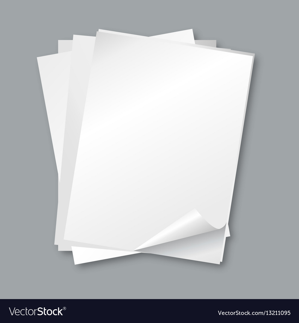 Blank White Paper Sheet Vector 475325 Vector Art At V vrogue.co