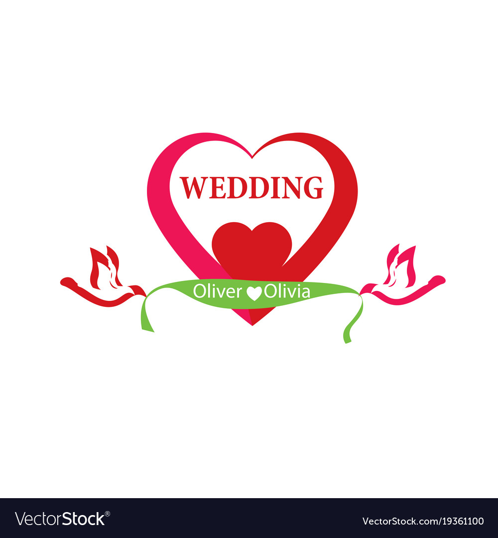 Logo wedding Royalty Free Vector Image - VectorStock