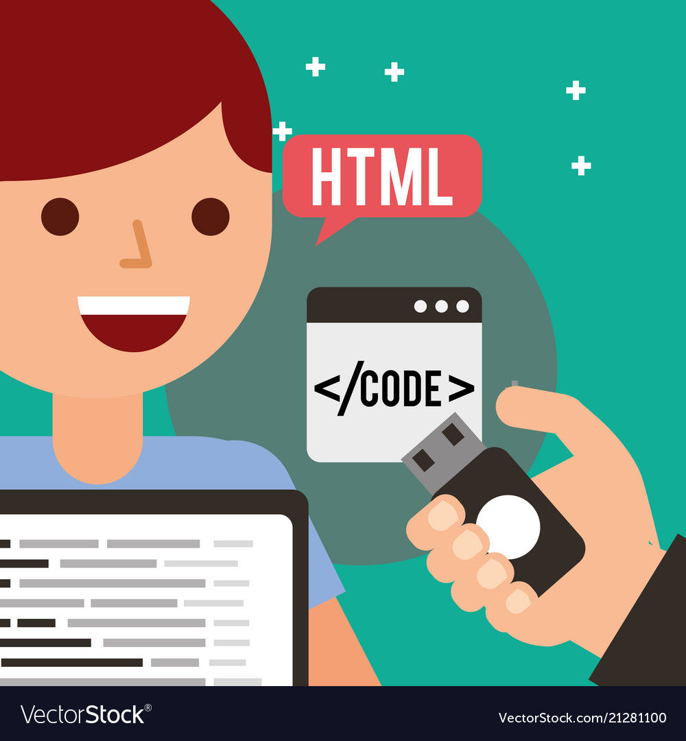 Program coding website Royalty Free Vector Image