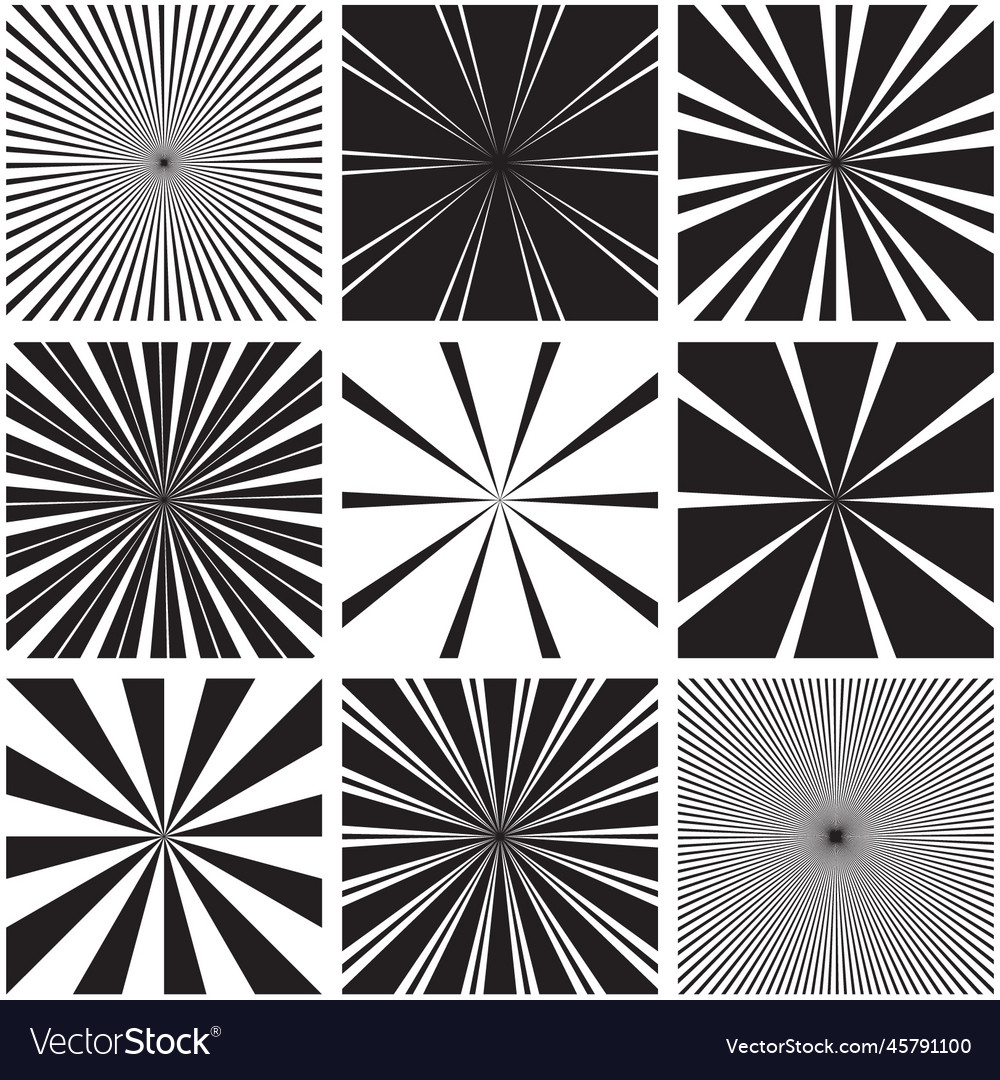 Radial pattern graphic backgrounds Royalty Free Vector Image
