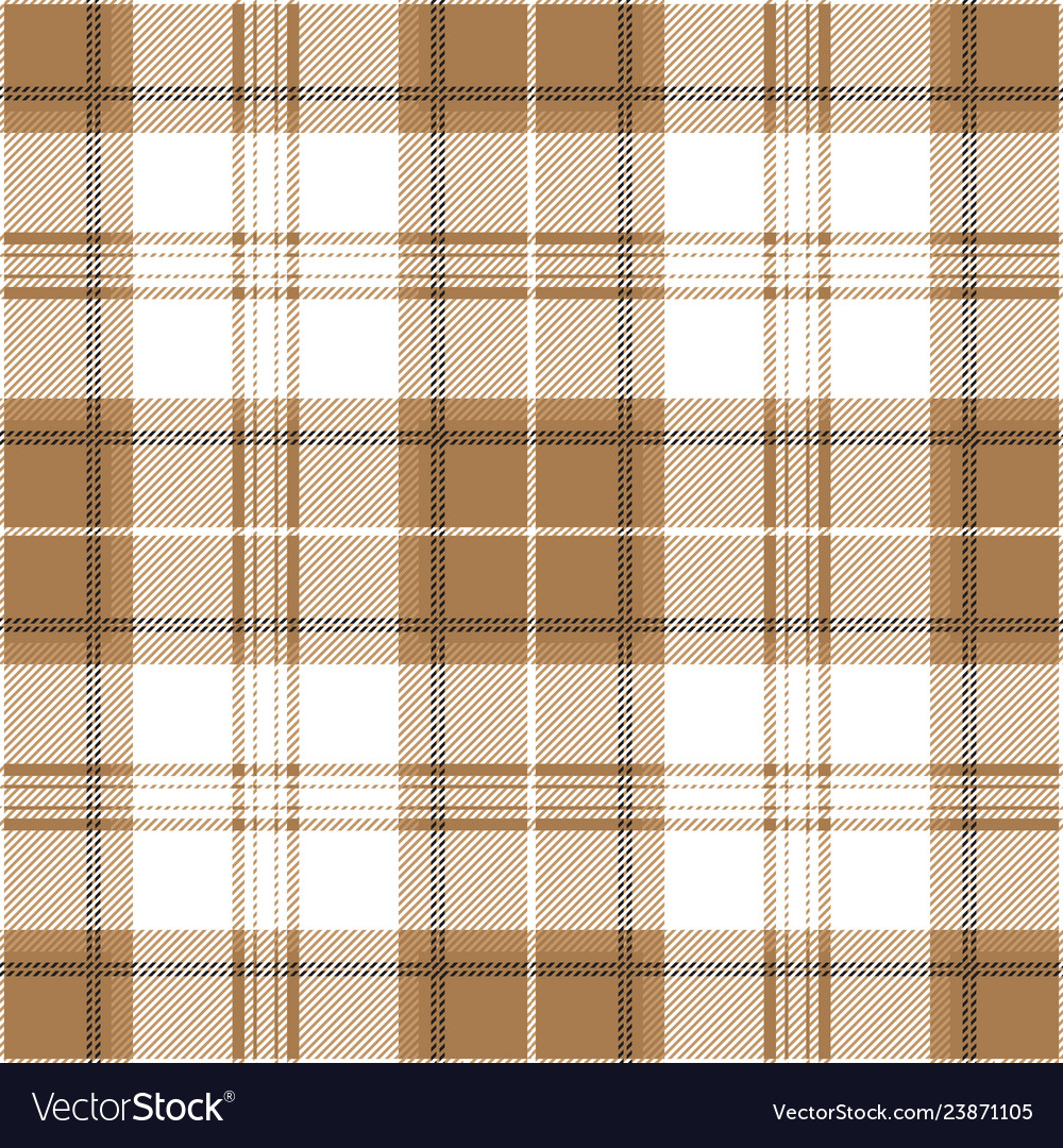 Beige tartan plaid seamless pattern Royalty Free Vector