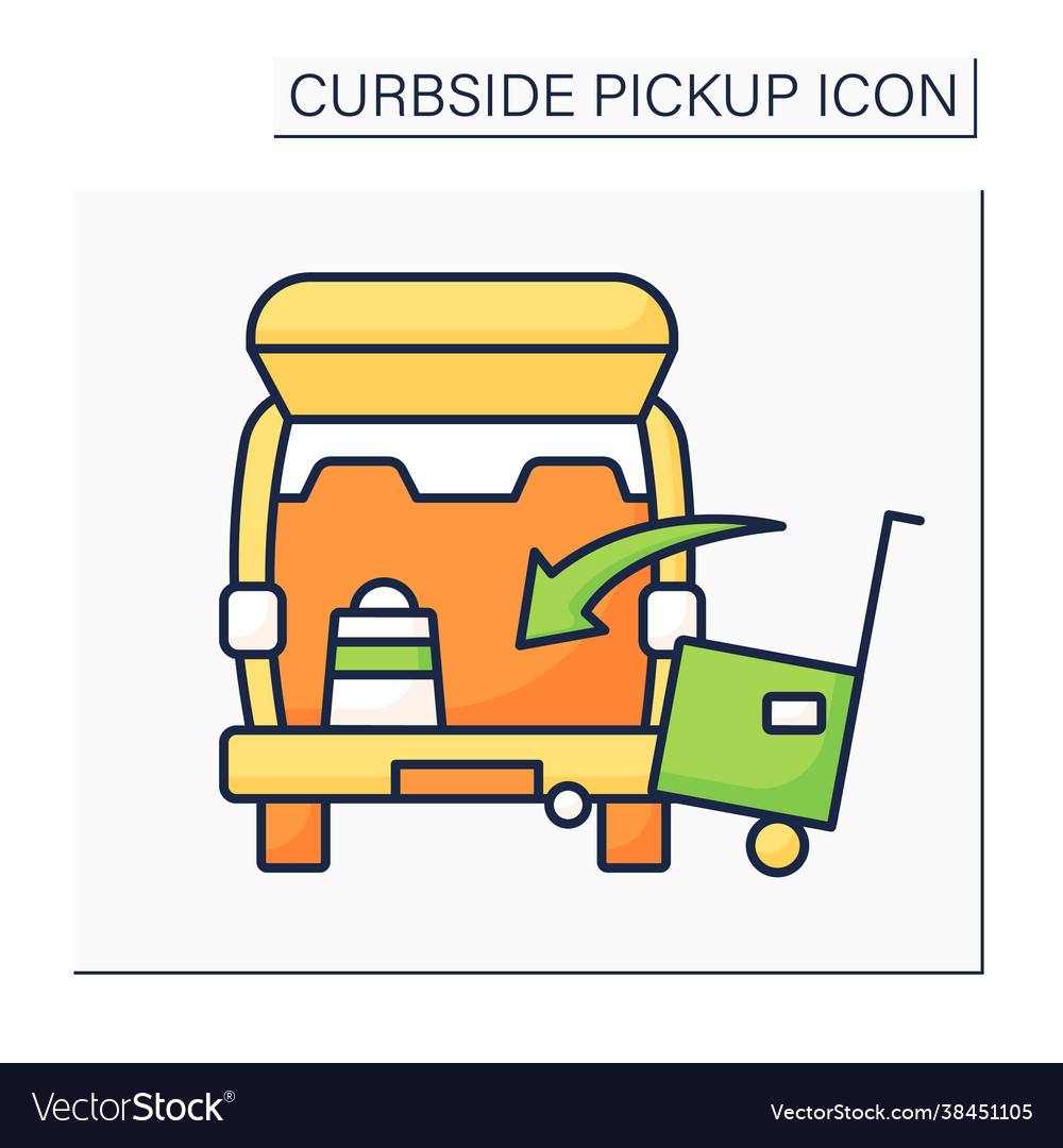 Curbside pickup color icon