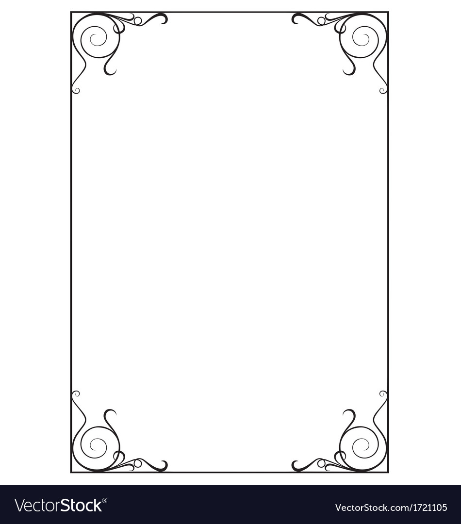 Download Decorative page border Royalty Free Vector Image