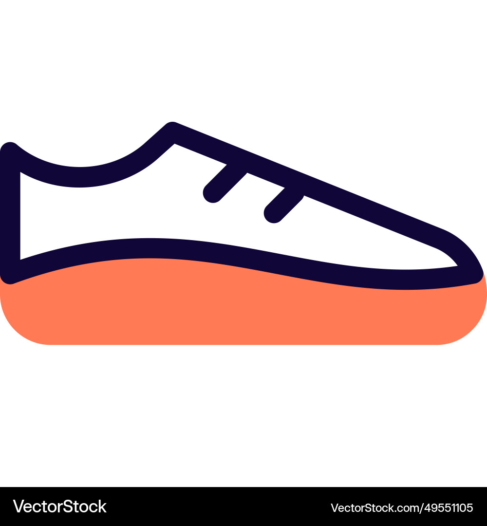 Running shoes for cardio exercise isolated Vector Image