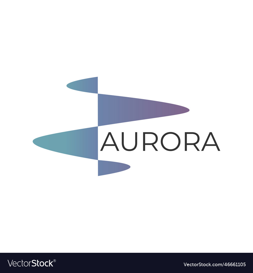 Simple abstract aurora Royalty Free Vector Image