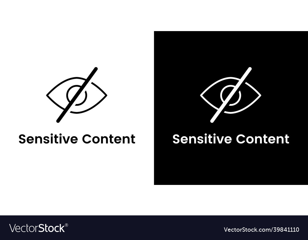 sensitive-content-flat-icons-isolated-royalty-free-vector