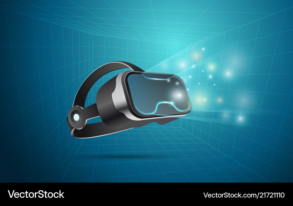 Vrheadset Royalty Free Vector Image - VectorStock