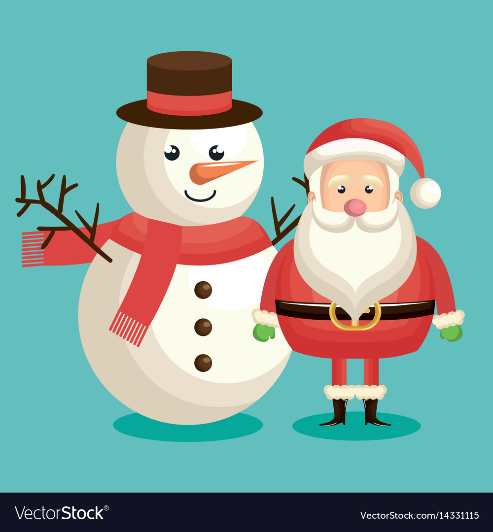 Santa claus christmas character Royalty Free Vector Image