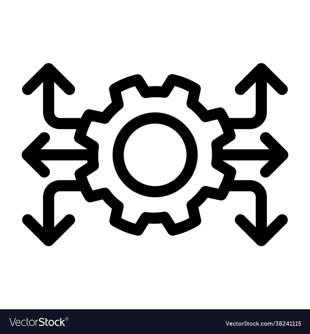 Setting integration Royalty Free Vector Image - VectorStock