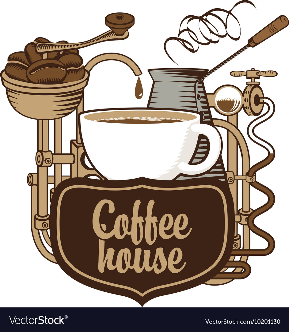 Banner for coffee house Royalty Free Vector Image