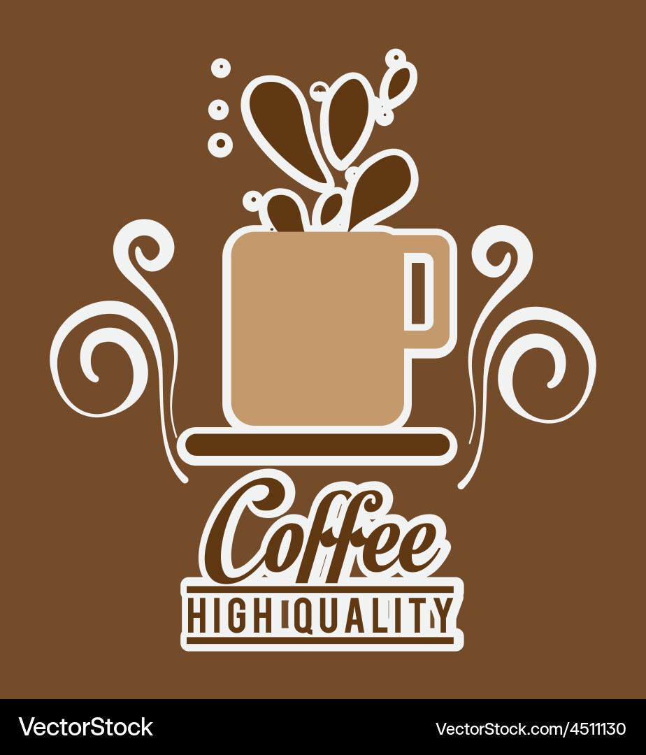 Coffee design Royalty Free Vector Image - VectorStock