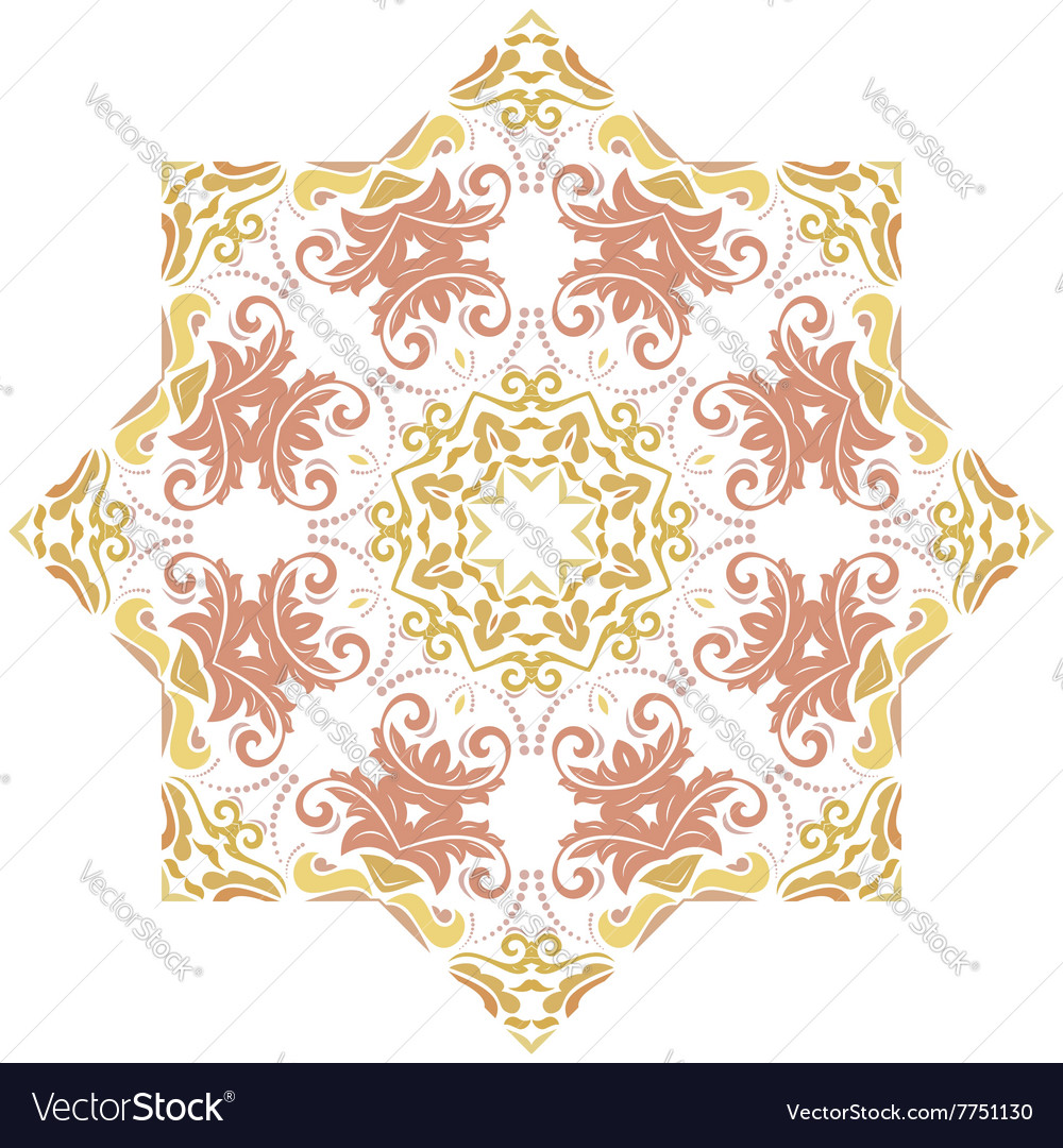 Oriental abstract pattern Royalty Free Vector Image