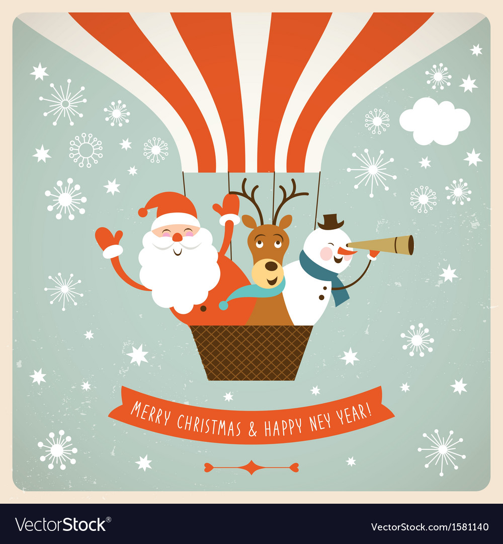 Vintage greeting card Royalty Free Vector Image