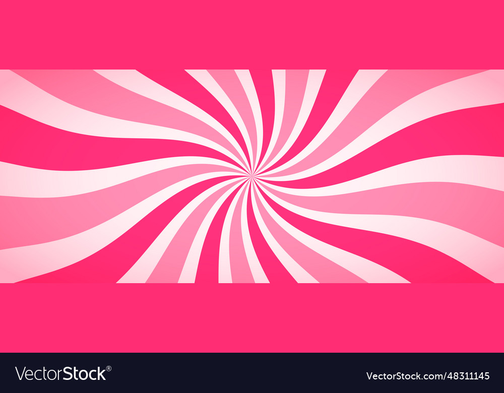 Candy color sunburst background abstract pink Vector Image