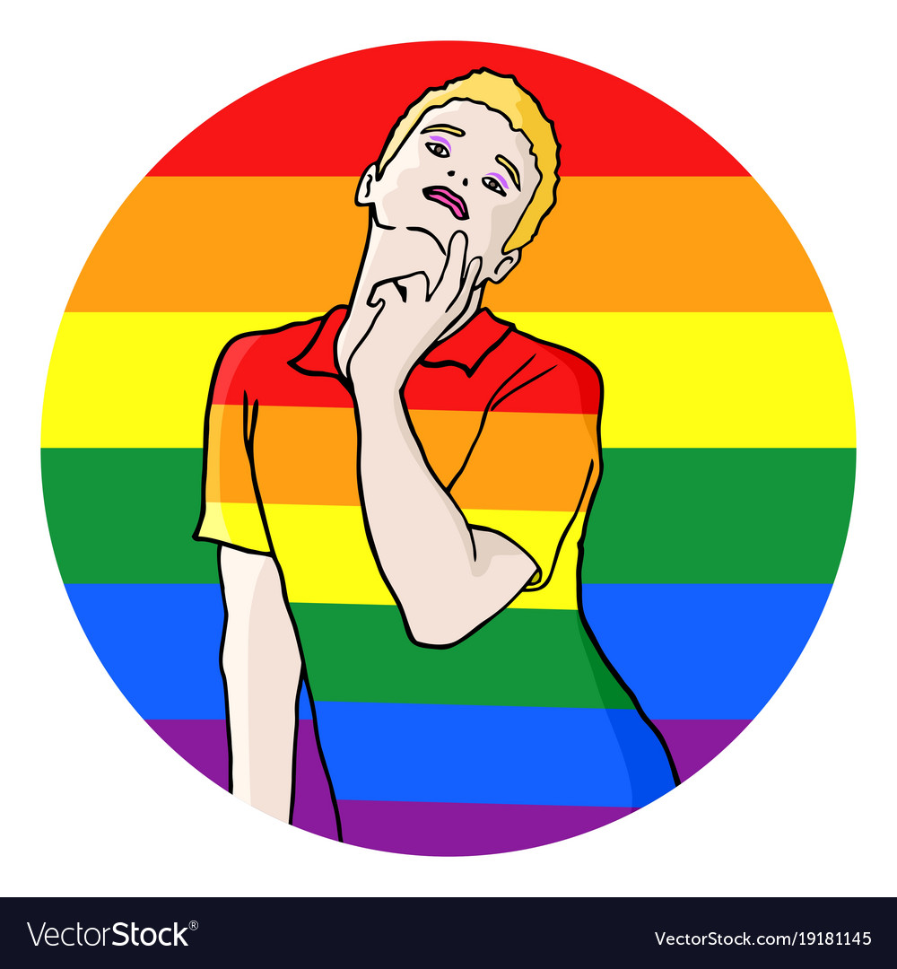 Homosexual Symbol Royalty Free Vector Image Vectorstock