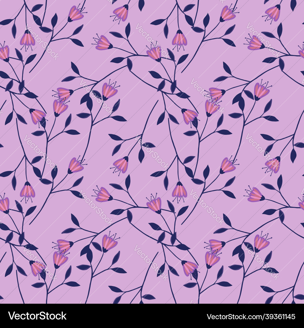 Random little wildflower seamless pattern Vector Image