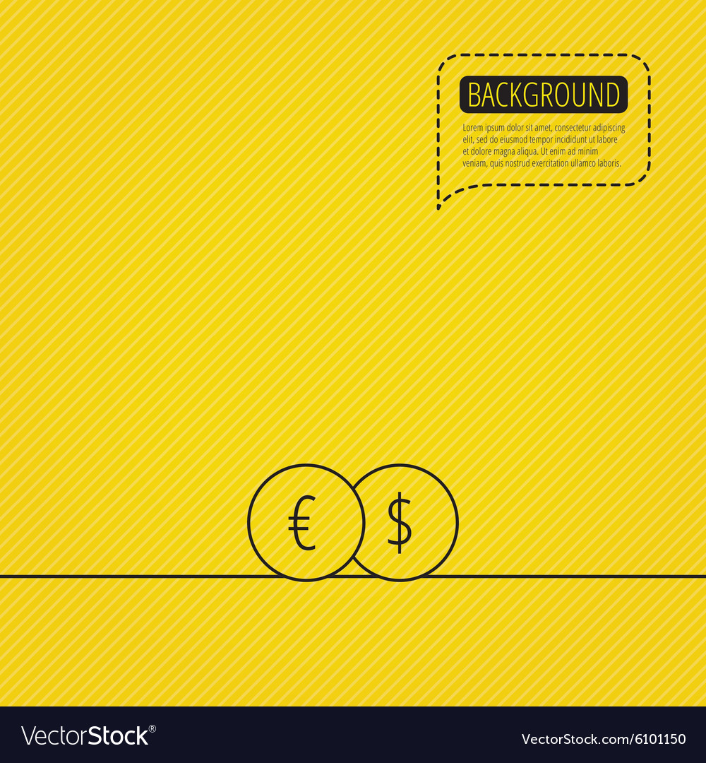Currency Exchange Icon Banking Transfer Sign Vector Image