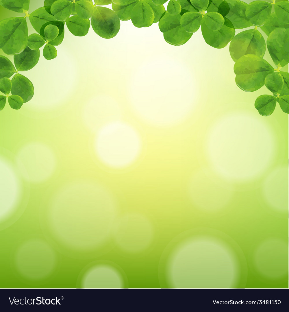 Poster With Leaves Royalty Free Vector Image - Vectorstock