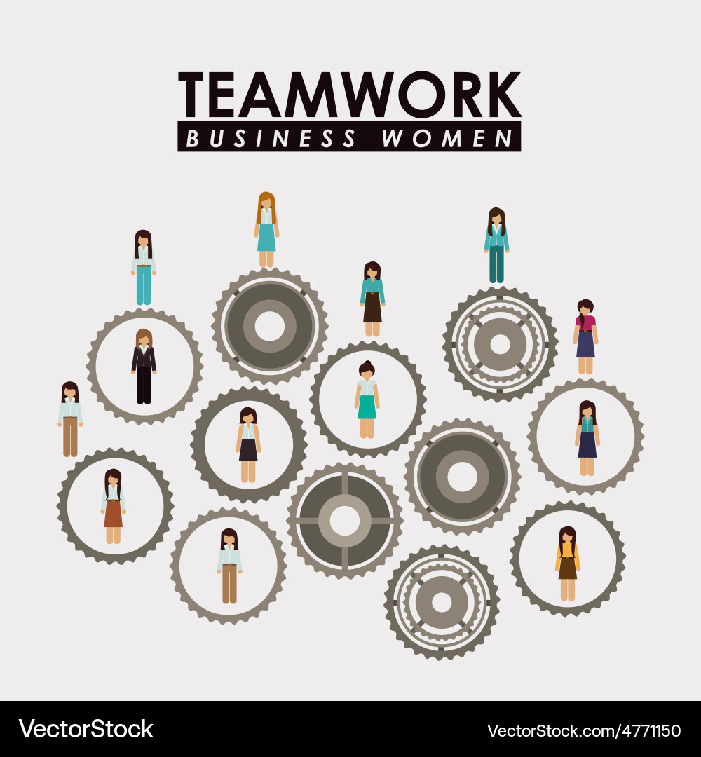 Teamwork design Royalty Free Vector Image - VectorStock