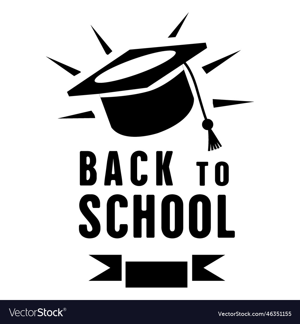 Back to school badge Royalty Free Vector Image