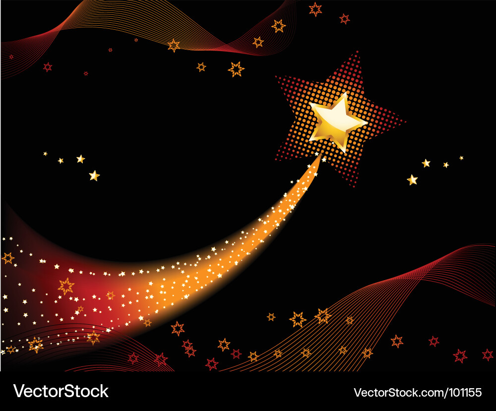 Shooting star Royalty Free Vector Image - VectorStock