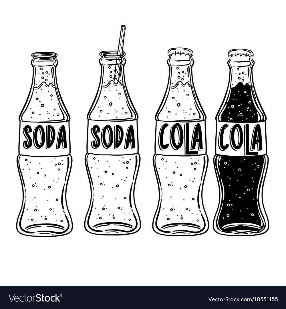 Cola, Soda Pop, Drink Hand Drawn Doodles 111 