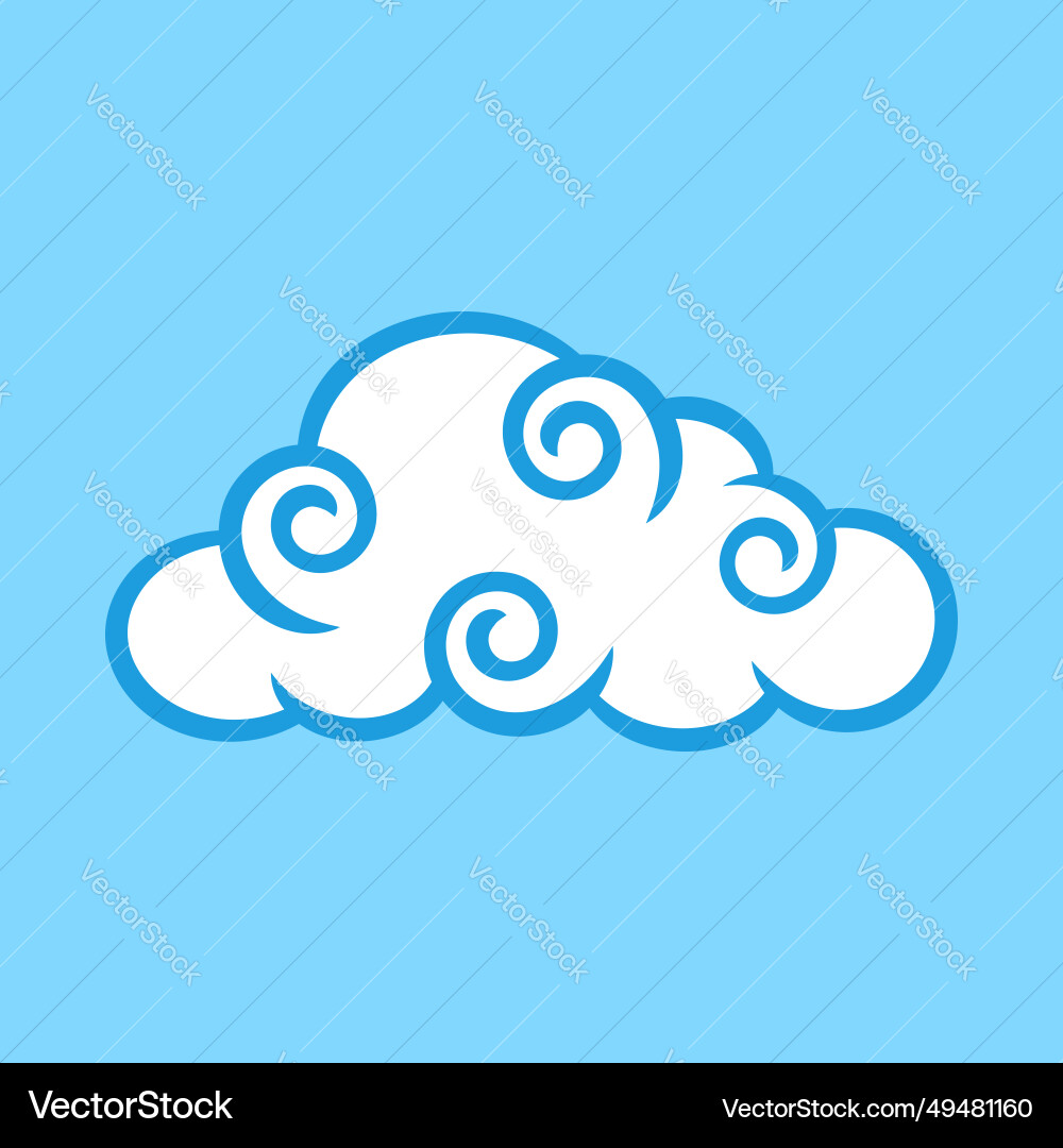 Cloud icon Royalty Free Vector Image - VectorStock