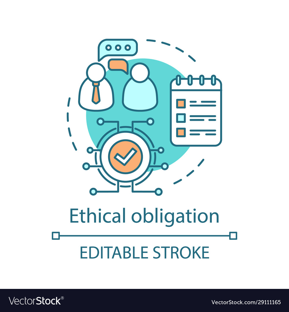 Ethical Obligation Concept Icon Royalty Free Vector Image