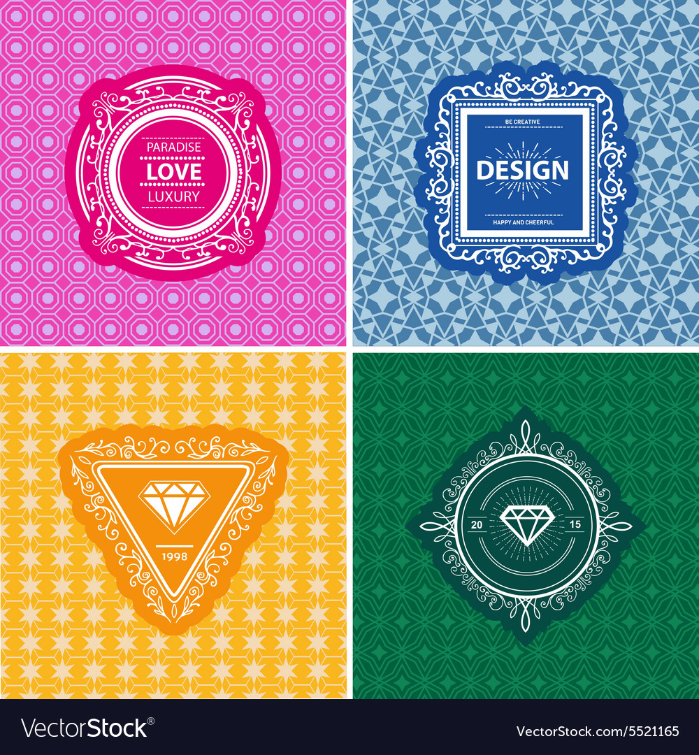 Monogram template Royalty Free Vector Image - VectorStock