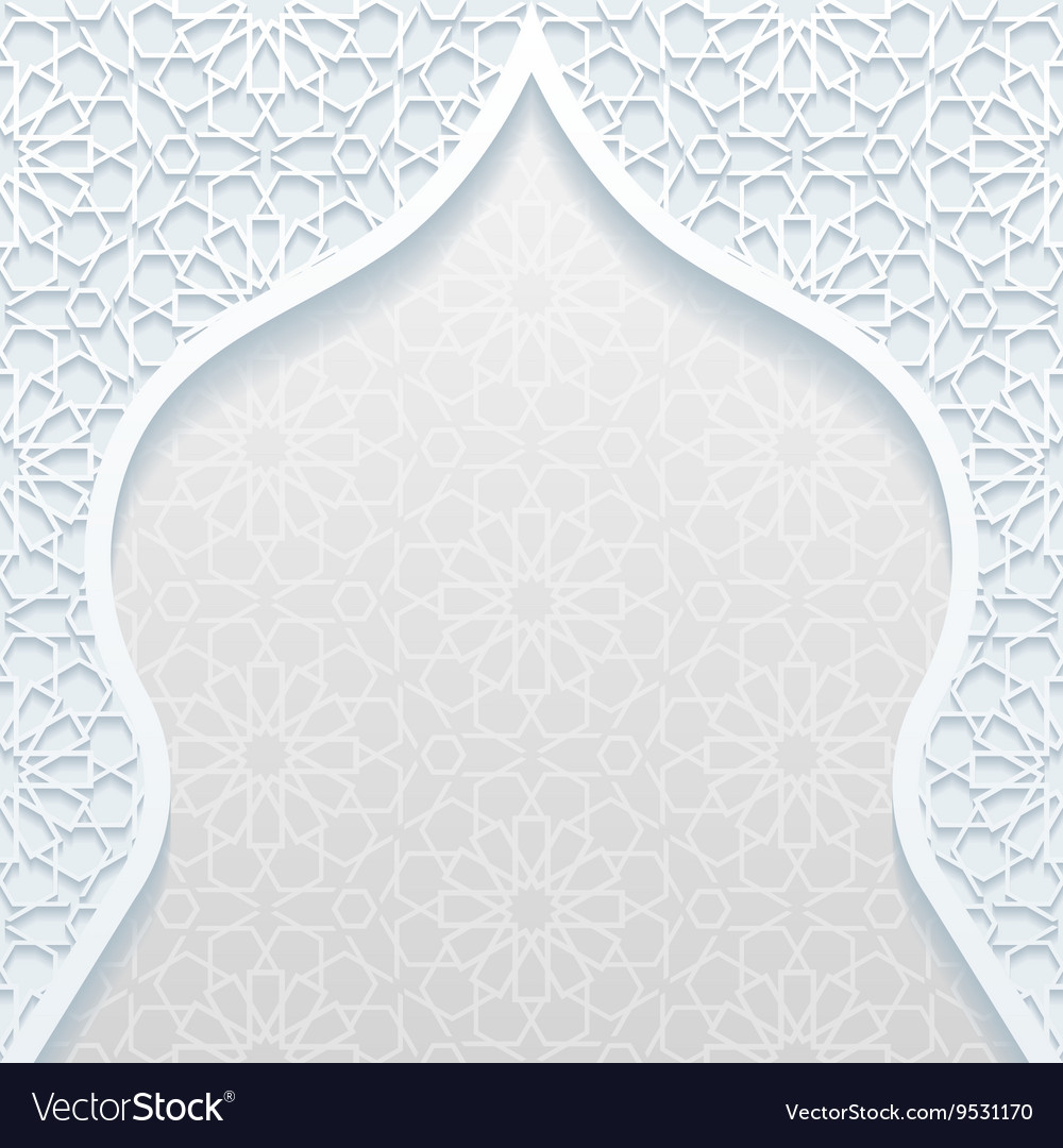 Abstract background with traditional ornament Vector Image