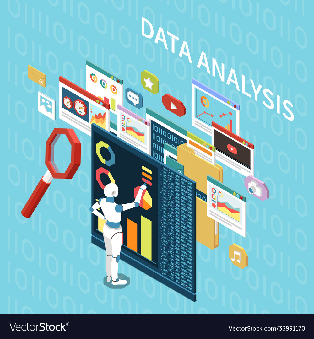 ai-data-analysis-composition-royalty-free-vector-image