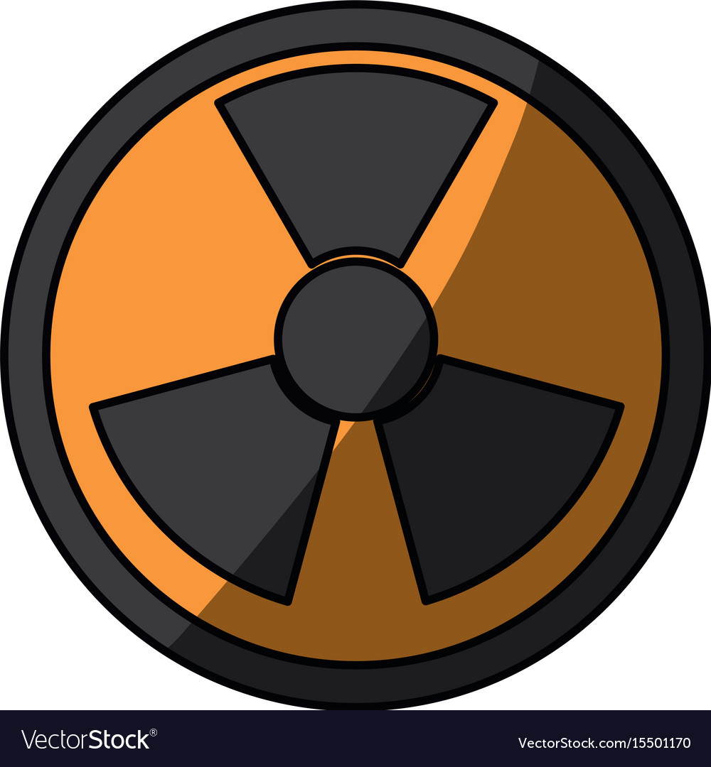 Isolated nuclear symbol Royalty Free Vector Image