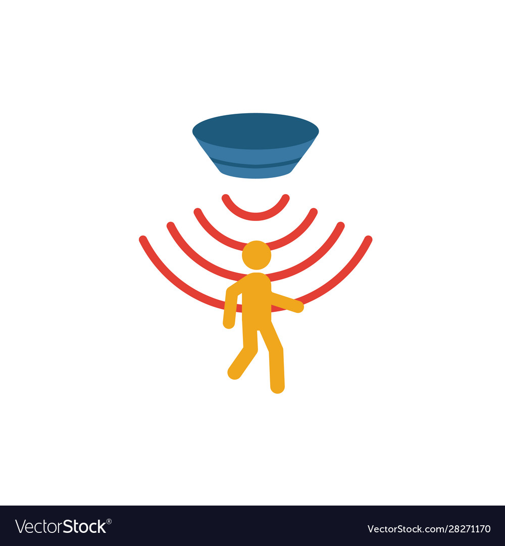 Motion sensor icon simple element from sensors Vector Image