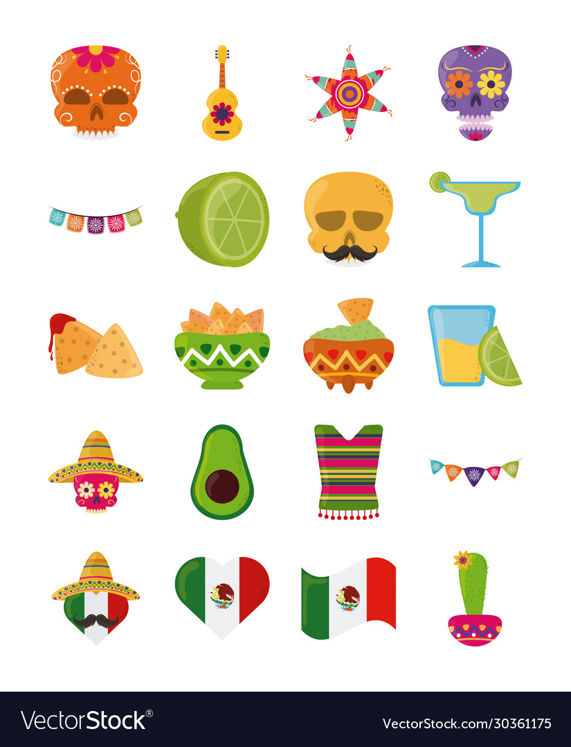 Cinco de mayo mexican celebration festive party Vector Image