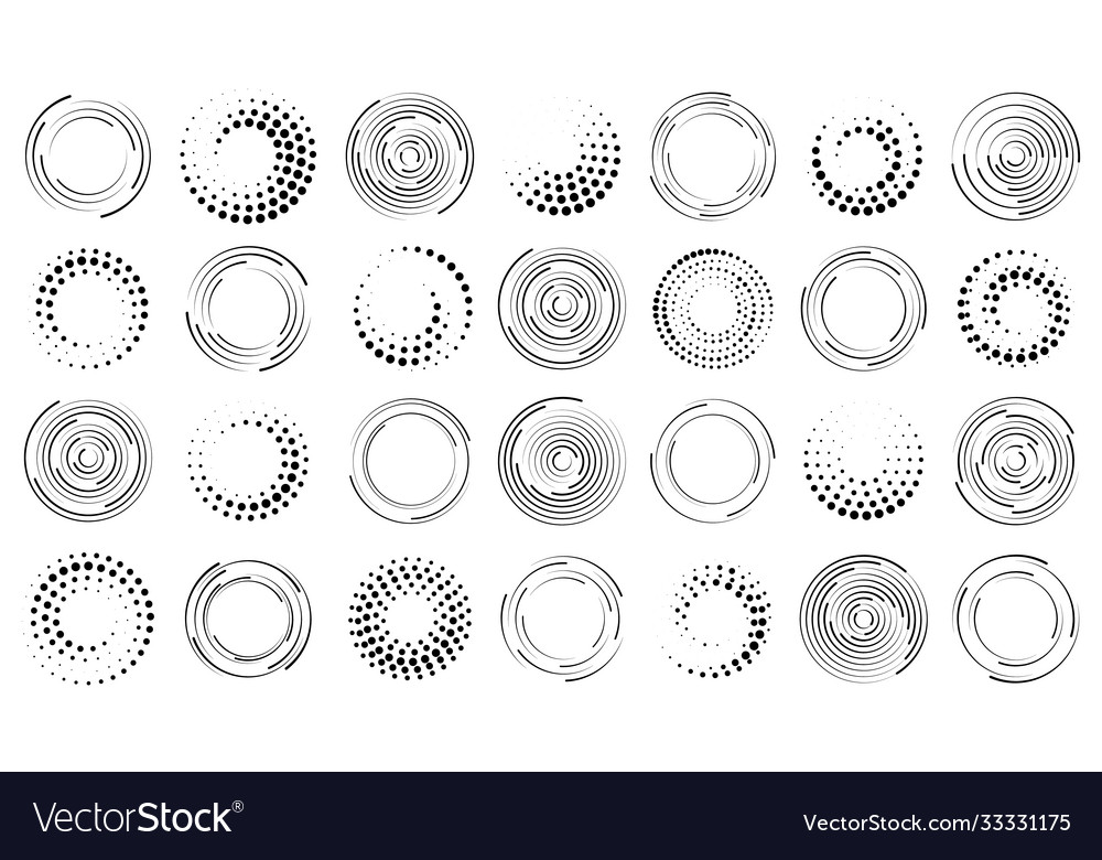 Circle speed lines Royalty Free Vector Image - VectorStock