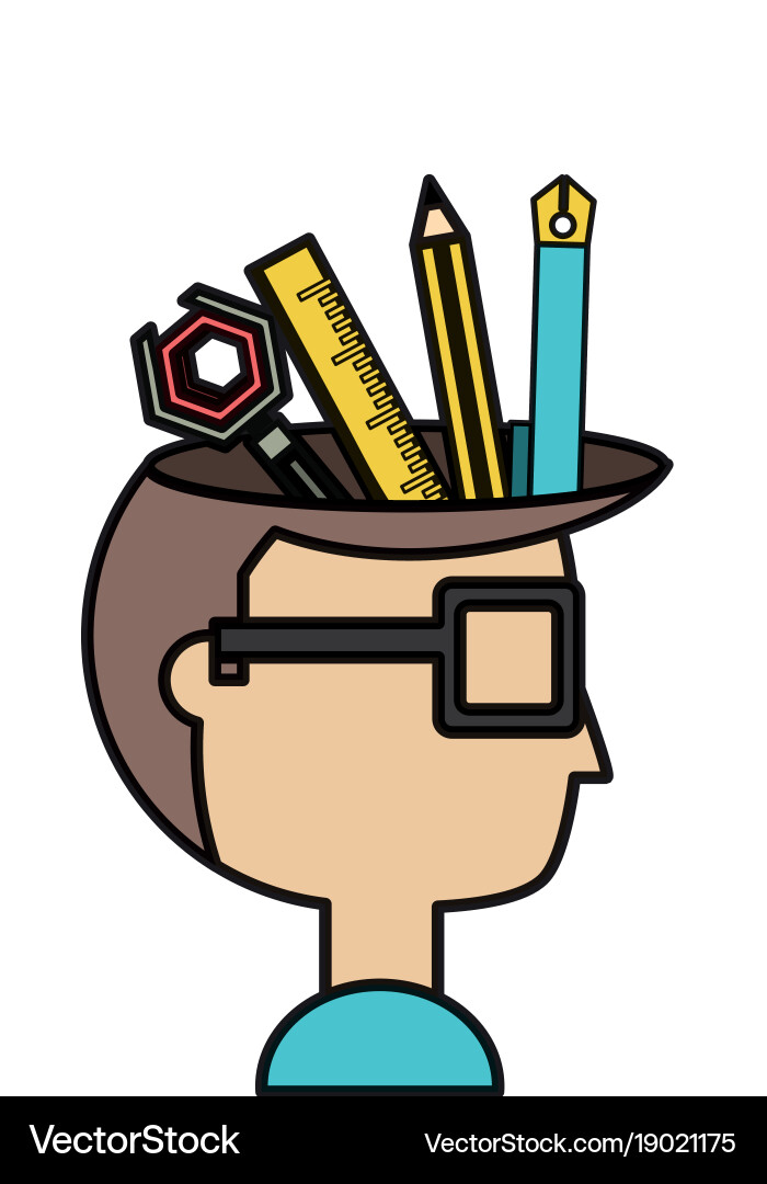 Creative process design Royalty Free Vector Image
