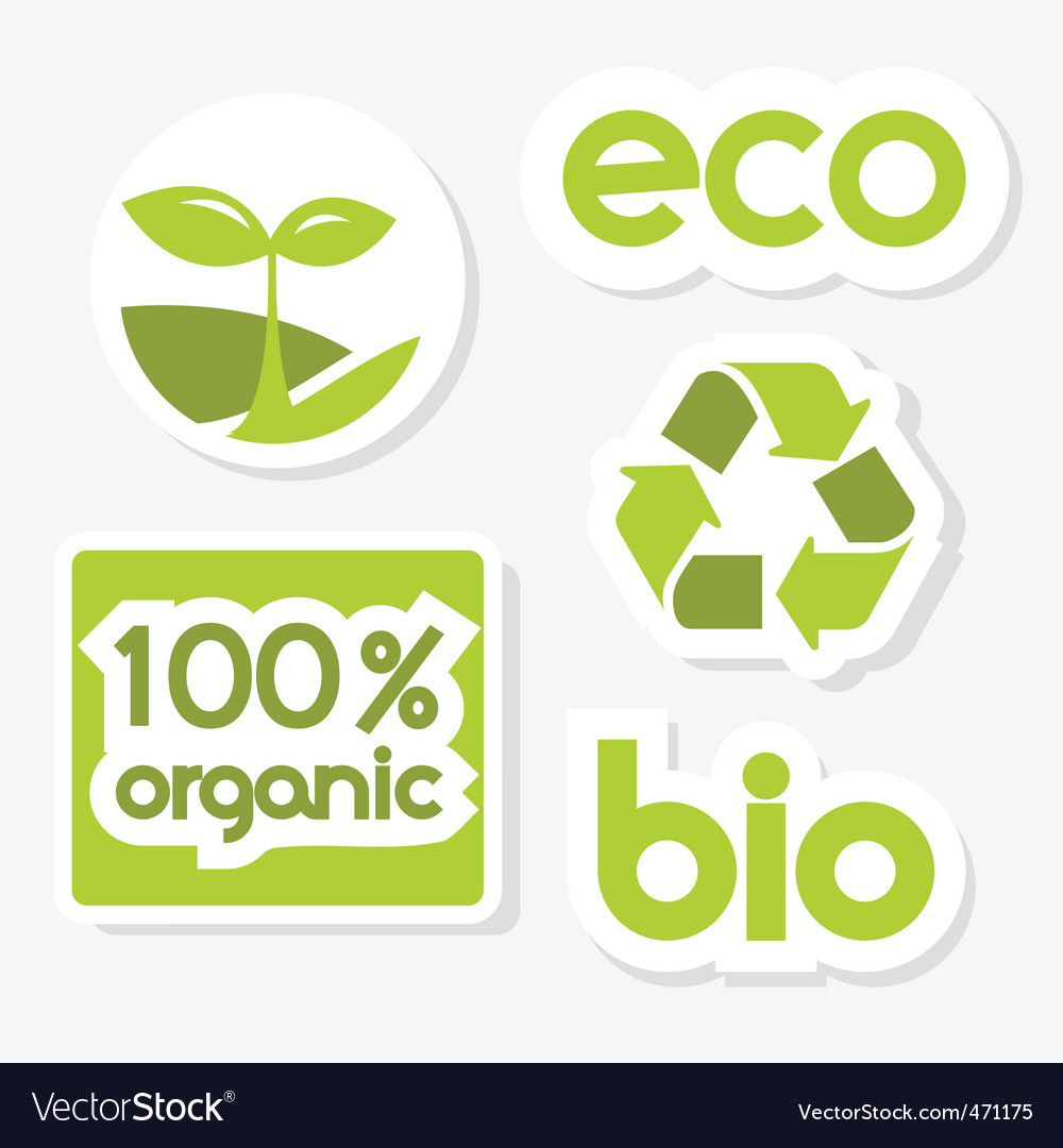 Ecology icons Royalty Free Vector Image - VectorStock