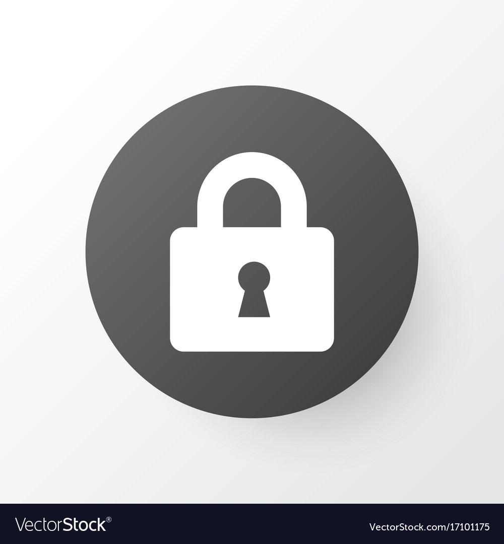 Lock icon symbol premium quality isolated close