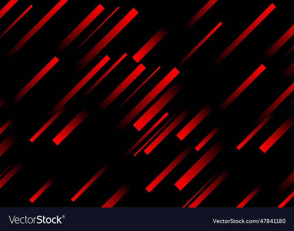 Abstract red line and black background Royalty Free Vector