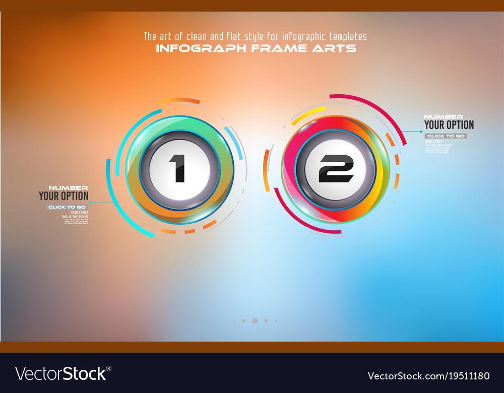 infograph template with multiple choices and a vector image multiple choice template