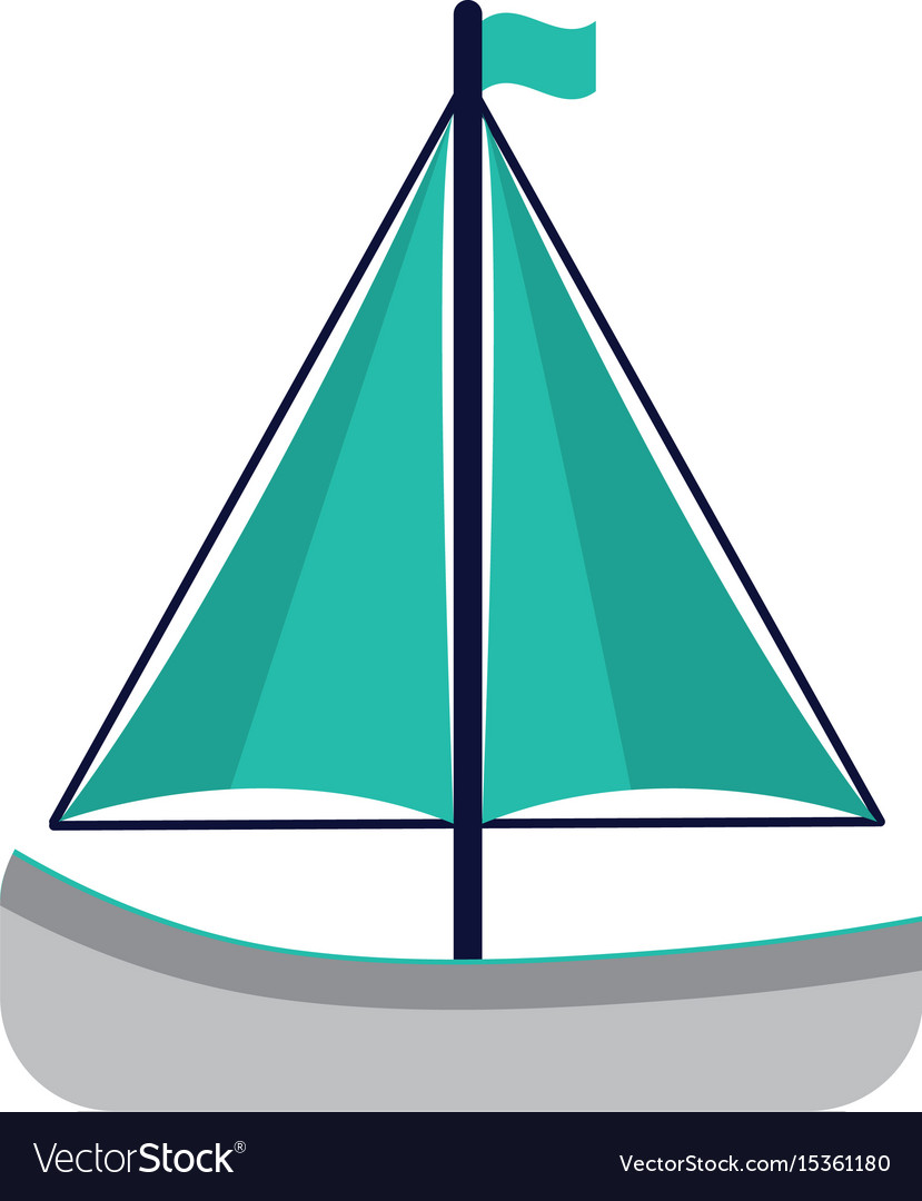 Sailboat icon image Royalty Free Vector Image - VectorStock