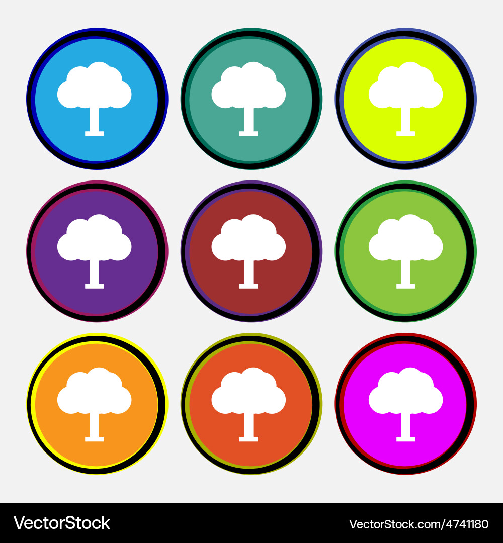 Tree forest Royalty Free Vector Image - VectorStock