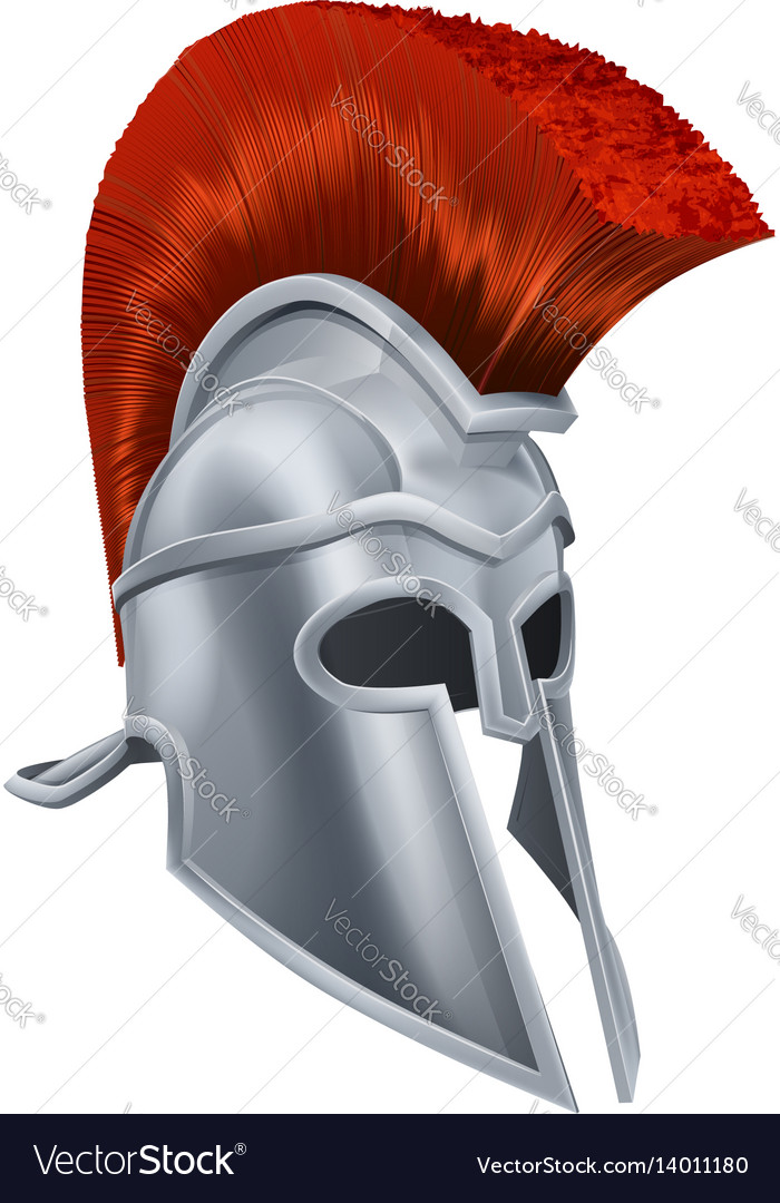 Trojan helmet Royalty Free Vector Image - VectorStock