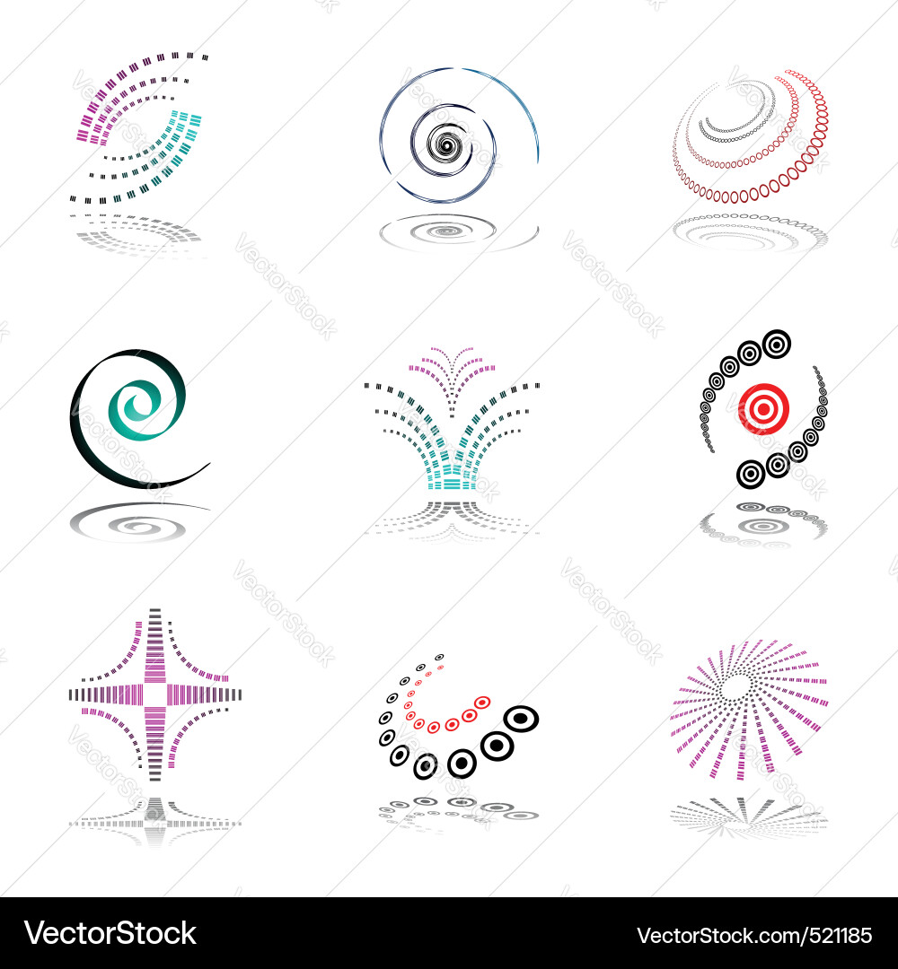 Design elements set Royalty Free Vector Image - VectorStock