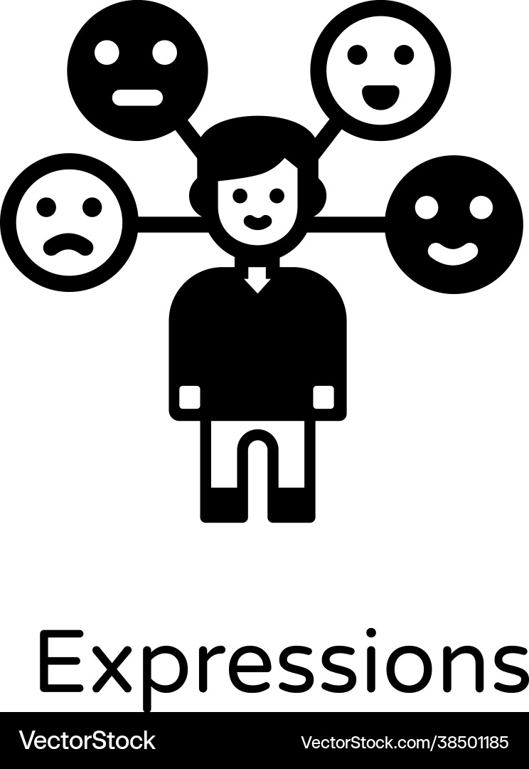Expressions Royalty Free Vector Image - VectorStock