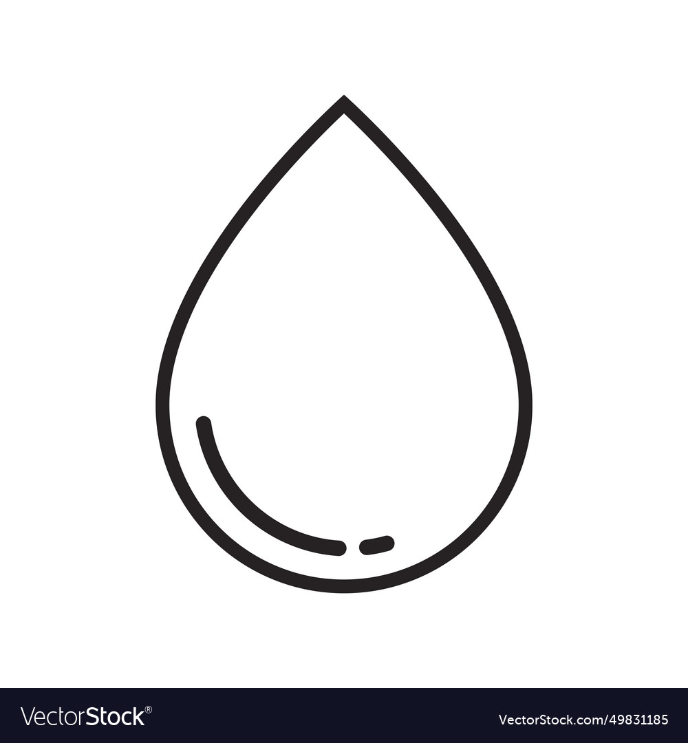 Water drop logo Royalty Free Vector Image - VectorStock