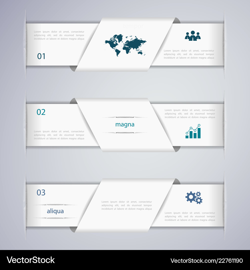 Abstract Clean Web Banner Design Template Vector Image