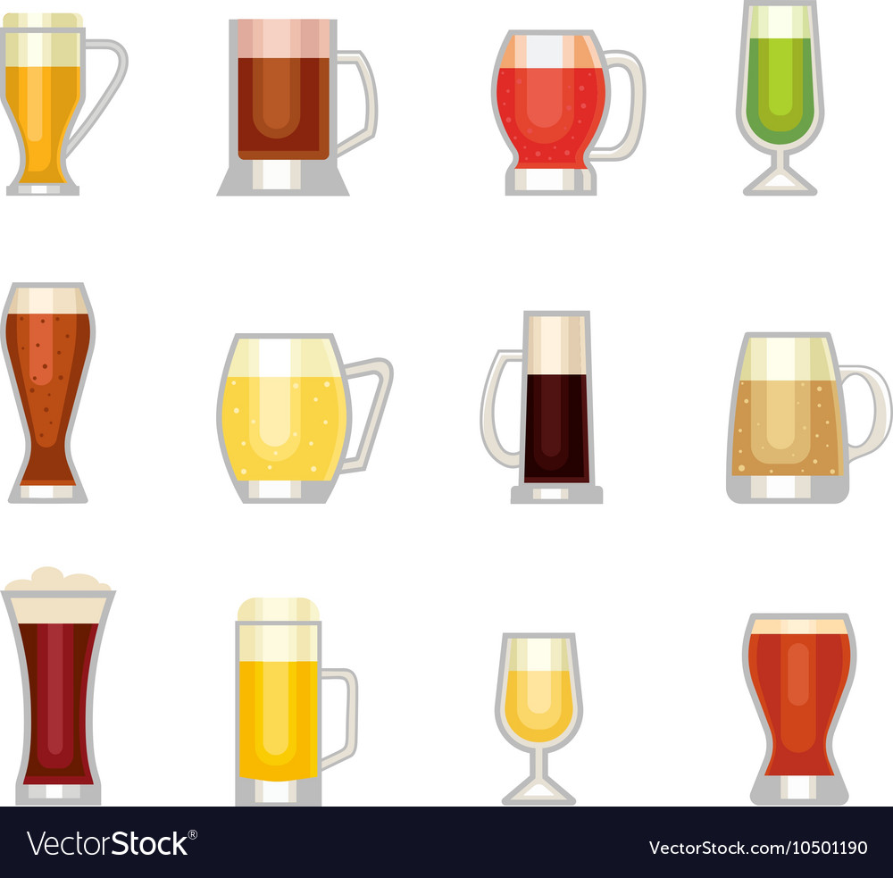 Beer cup Royalty Free Vector Image - VectorStock